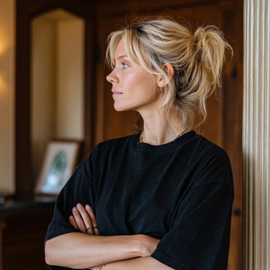 A woman standing with her arms folded | Source: Midjourney