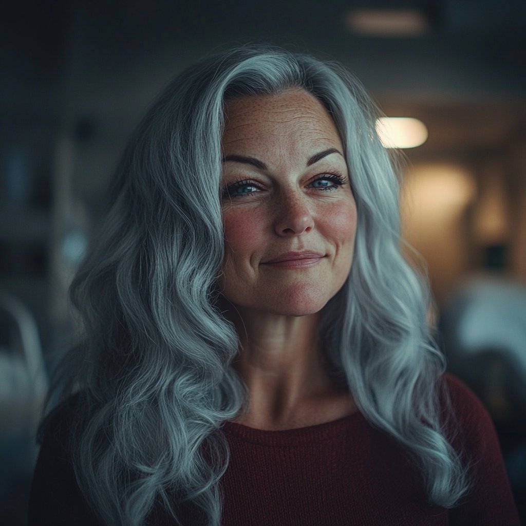 A smiling senior woman | Source: Midjourney