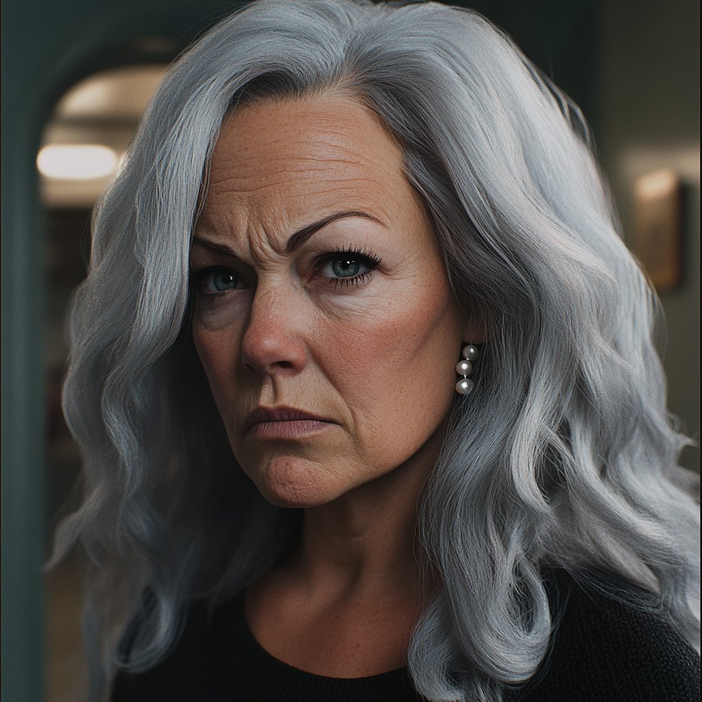 An annoyed senior woman | Source: Midjourney