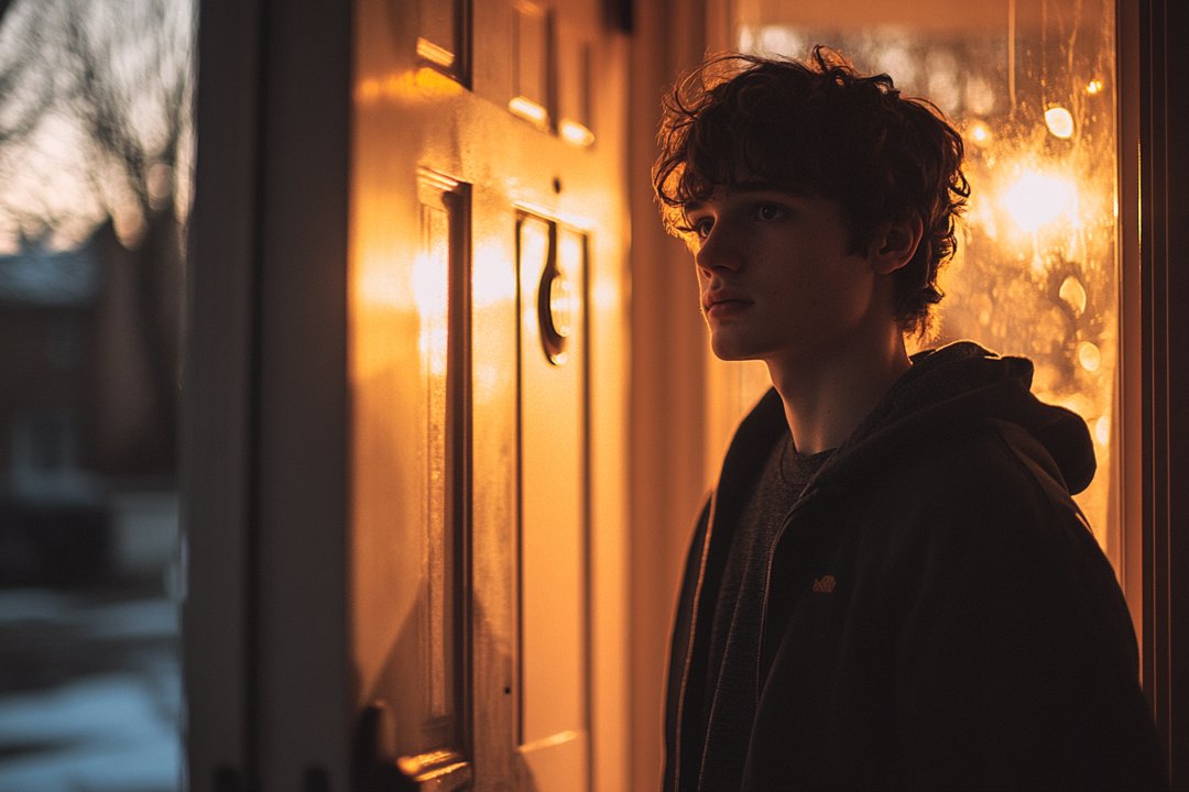 A young man discreetly eavesdropping | Source: Midjourney