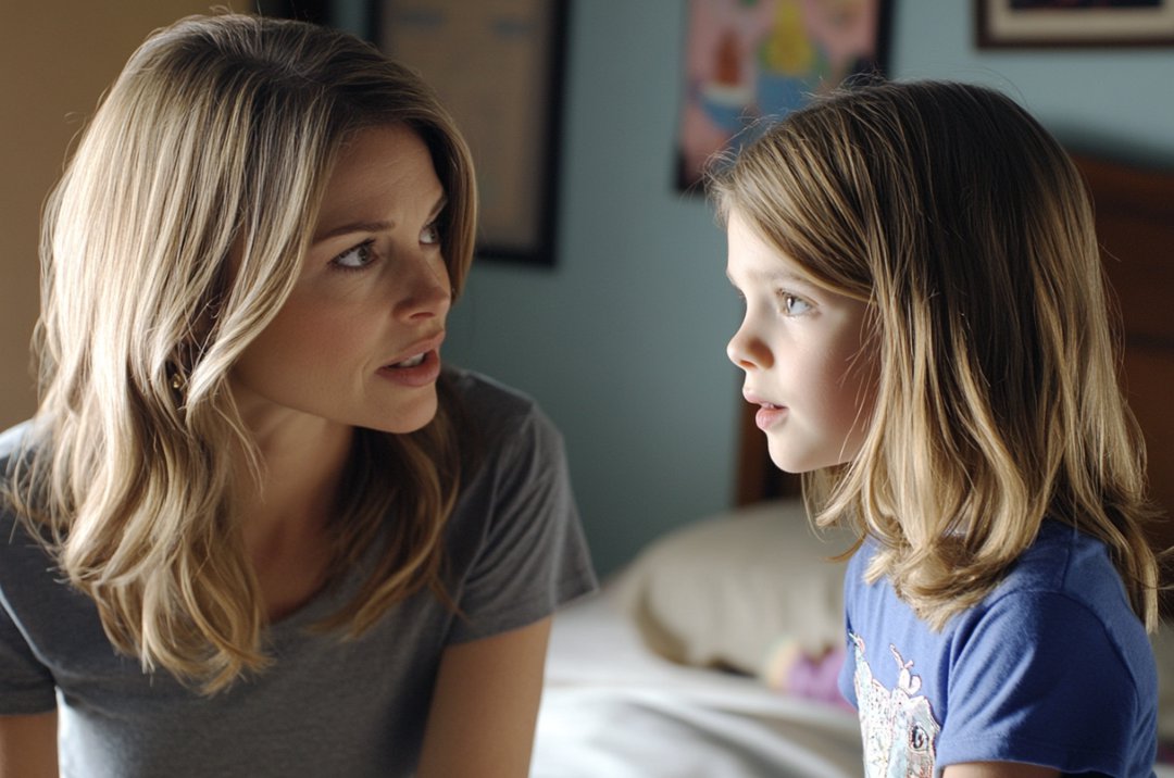 A woman speaking to her daughter | Source: Midjourney