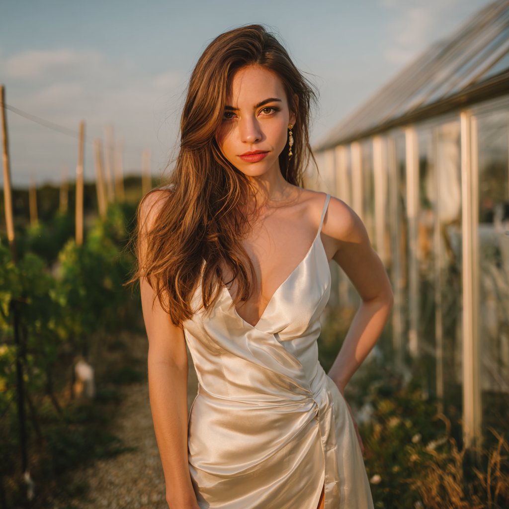 A close up of a bride wearing a silk dress | Source: Midjourney