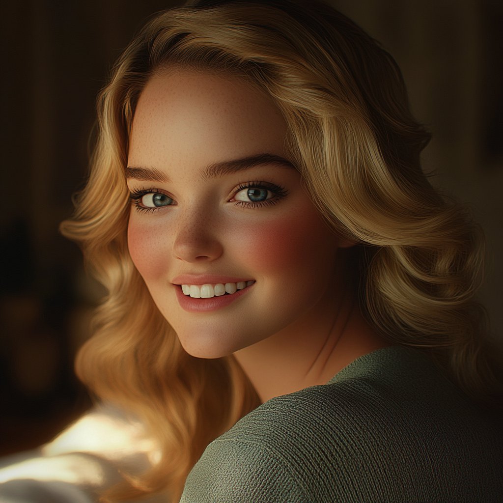 A woman smiling | Source: Midjourney