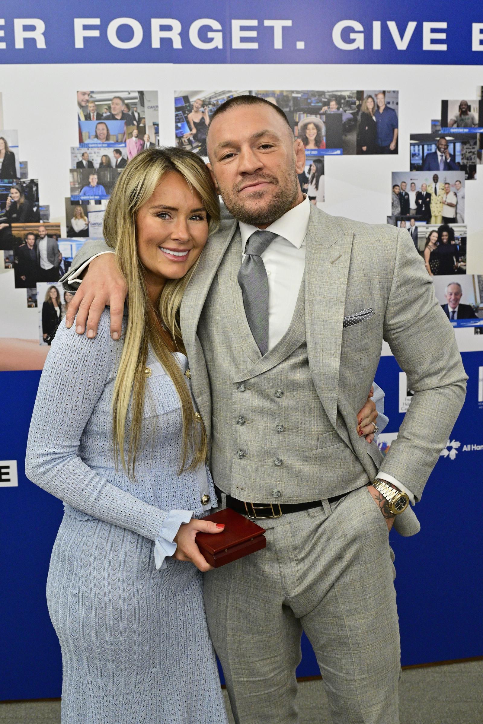 Dee Devlin and Conor McGregor attends Charity Day 2025 Hosted by the Cantor Fitzgerald Relief Fund at Cantor on 11 September 2025 in New York City. | Source: Getty Images