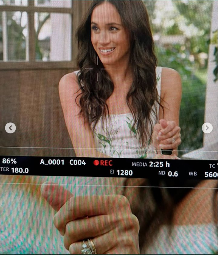 Meghan Markle as seen among a series of behind-the-scenes photos from the set of her Netflix lifestyle series,