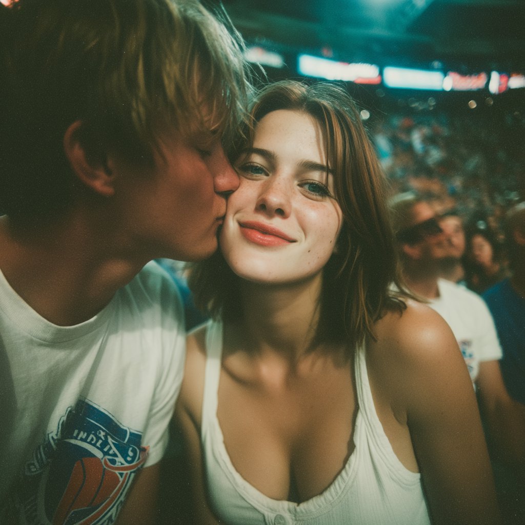 A man kissing a woman | Source: Midjourney