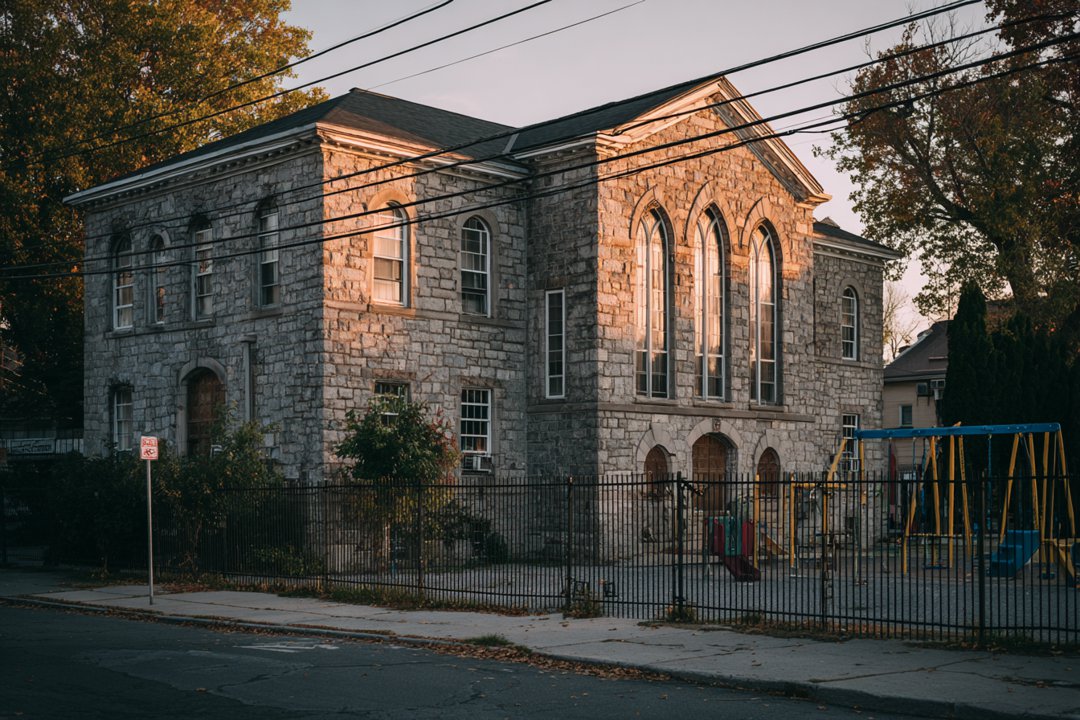 A stone building | Source: Midjourney