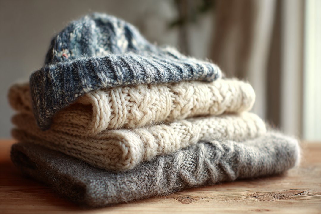 A pile of sweaters | Source: Midjourney