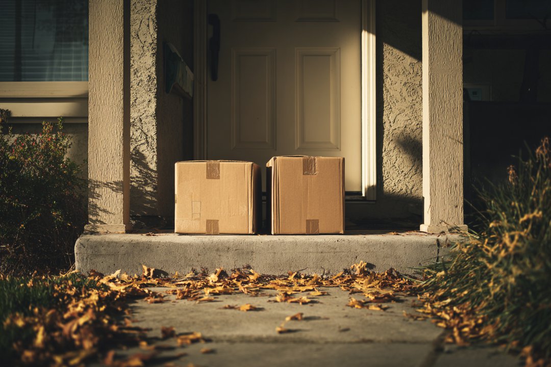 Two boxes on a doorstep | Source: Midjourney
