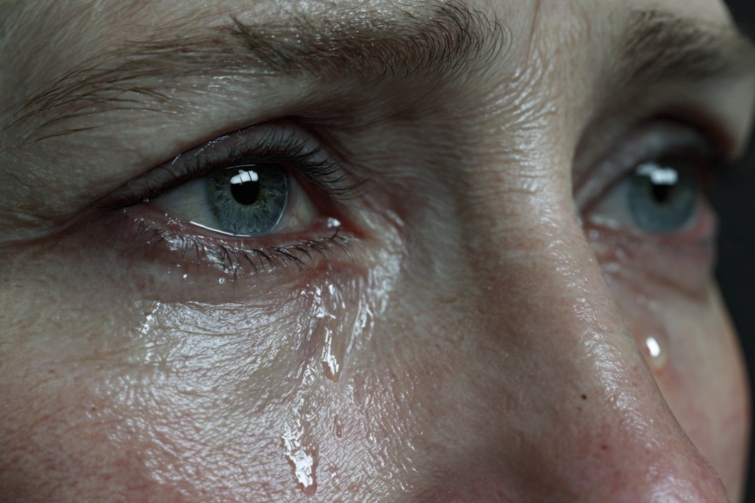 A woman crying | Source: Midjourney