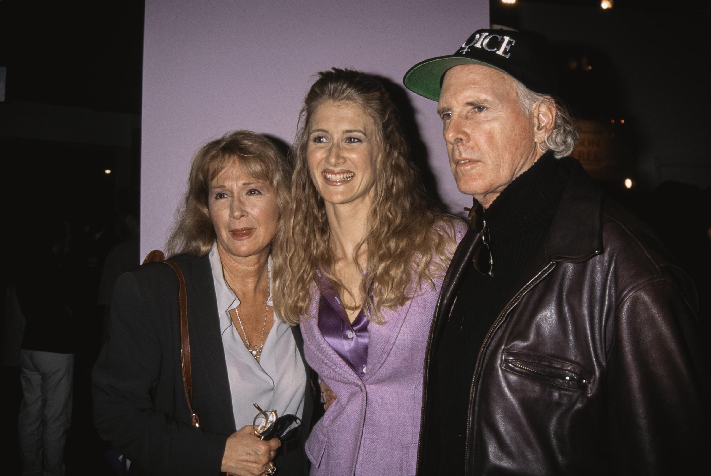 Diane Ladd, Laura Dern, and Bruce Dern attend the