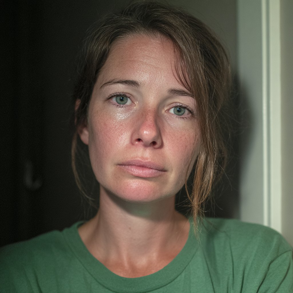 A close-up of an emotional woman | Source: Midjourney