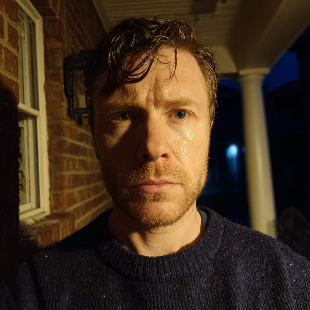 A man standing on a porch | Source: Midjourney