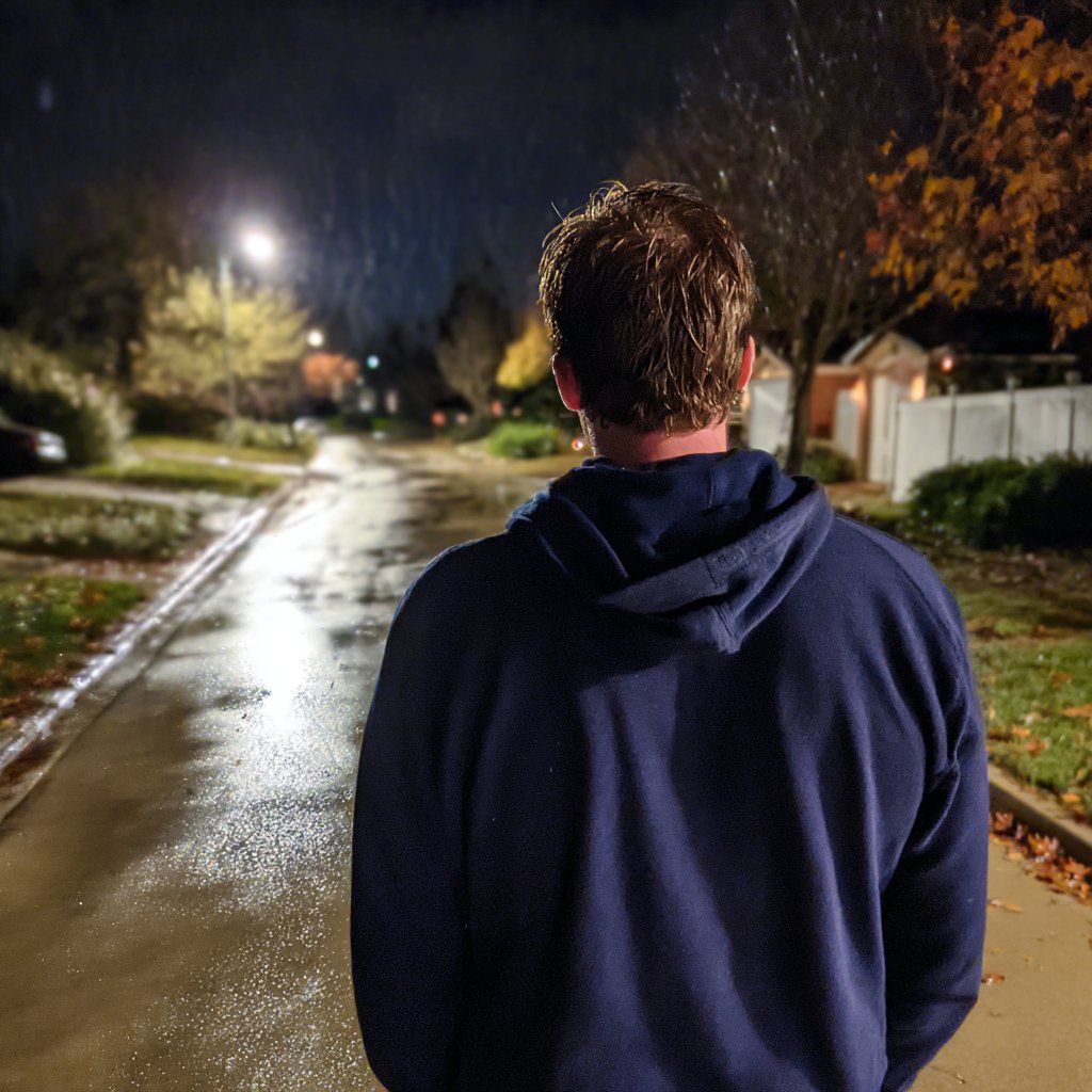 A man walking in the rain | Source: Midjourney