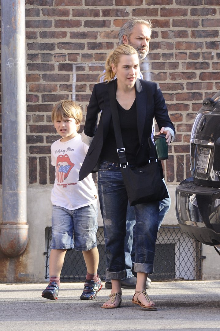 In another moment from the same school run, Winslet gently held her son's hand as they approached the kerb, with Mendes close behind. The little boy, dressed in denim shorts and a Rolling Stones tee, looked ahead with curiosity as his parents navigated the morning routine — a candid snapshot of family life just months before Winslet and Mendes's split.