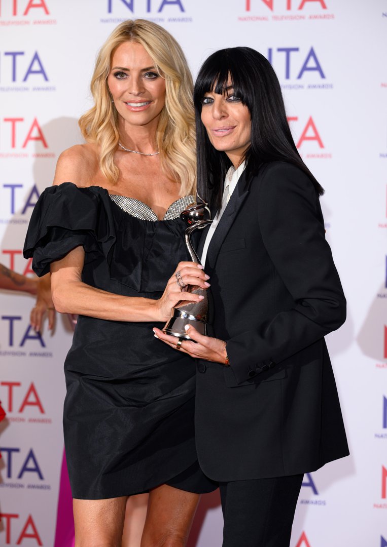 Tess Daly and Claudia Winkleman during the NTAs 2024 on September 11 in London, England. | Source: Getty Images