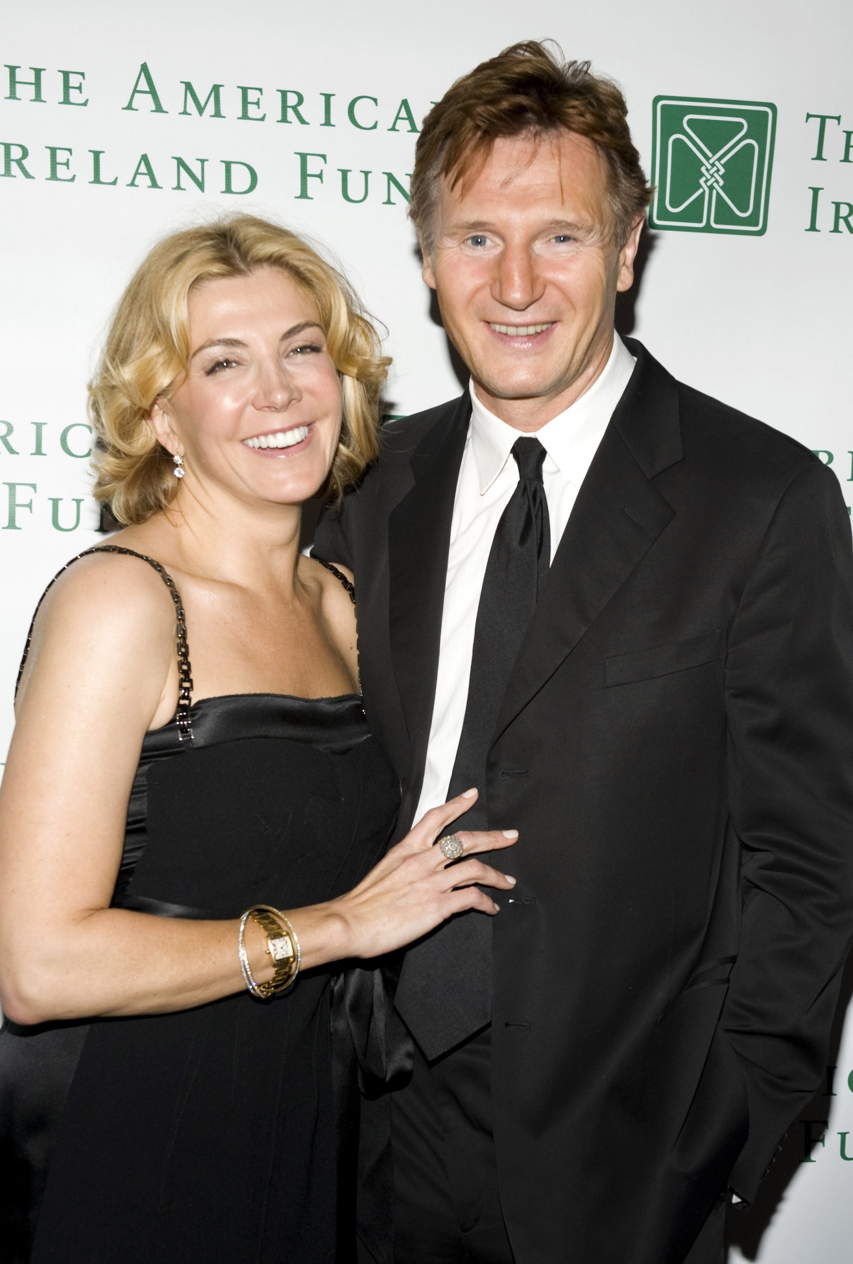Liam Neeson and actress Natasha Richardson attend the 33rd Annual American Ireland Fund Gala at The Tent at Lincoln Center on 8 May 2008 in New York City. | Source: Getty Images