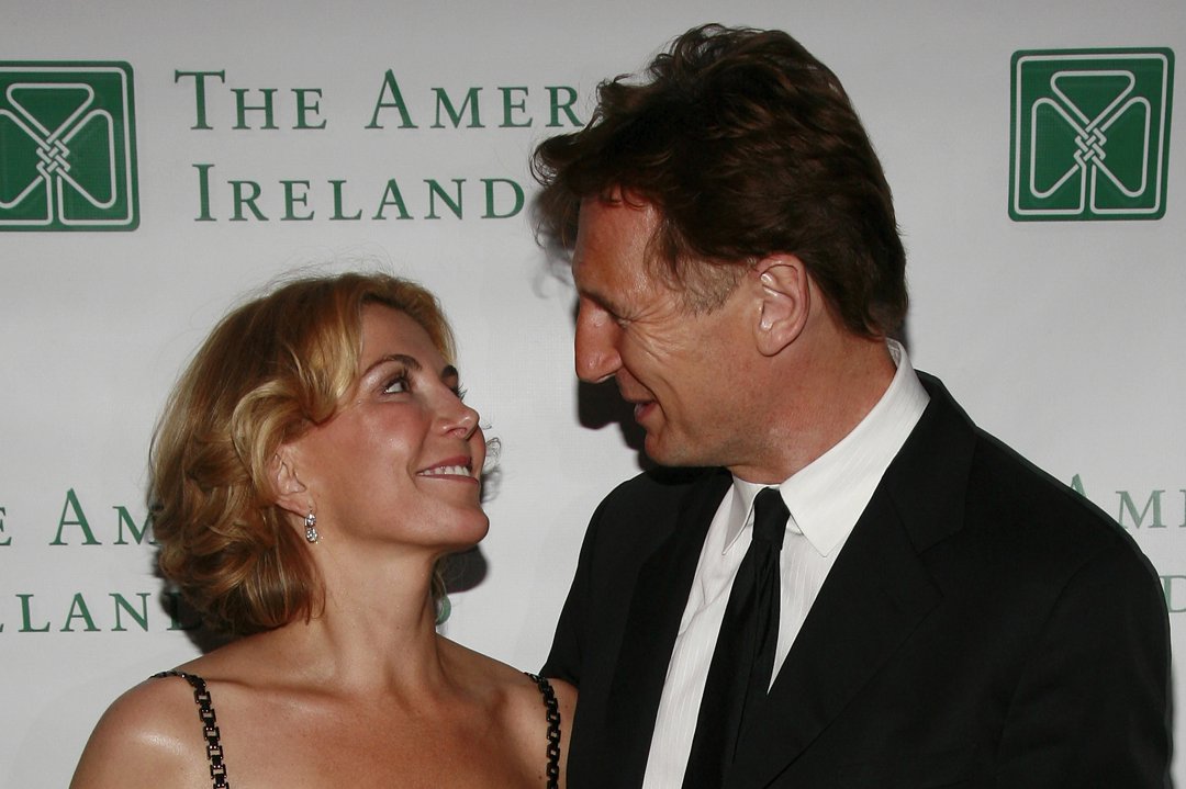 Liam Neeson and actress Natasha Richardson attend the 33rd Annual American Ireland Fund Gala at The Tent at Lincoln Center on 8 May 2008 in New York City. | Source: Getty Images