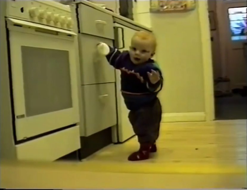 Young Ed Sheeran in his