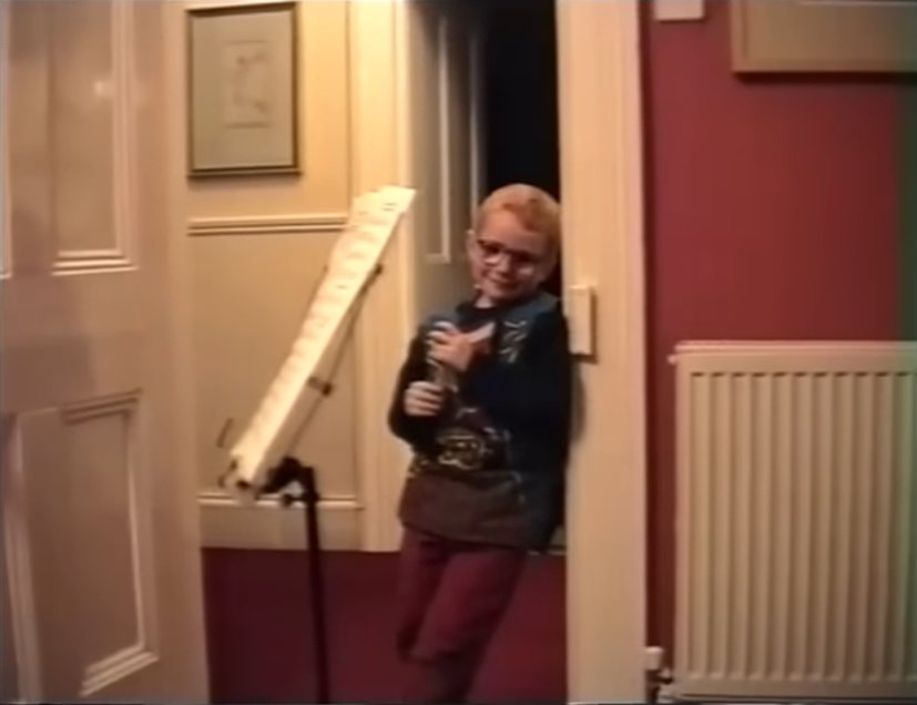 Young Ed Sheeran in his