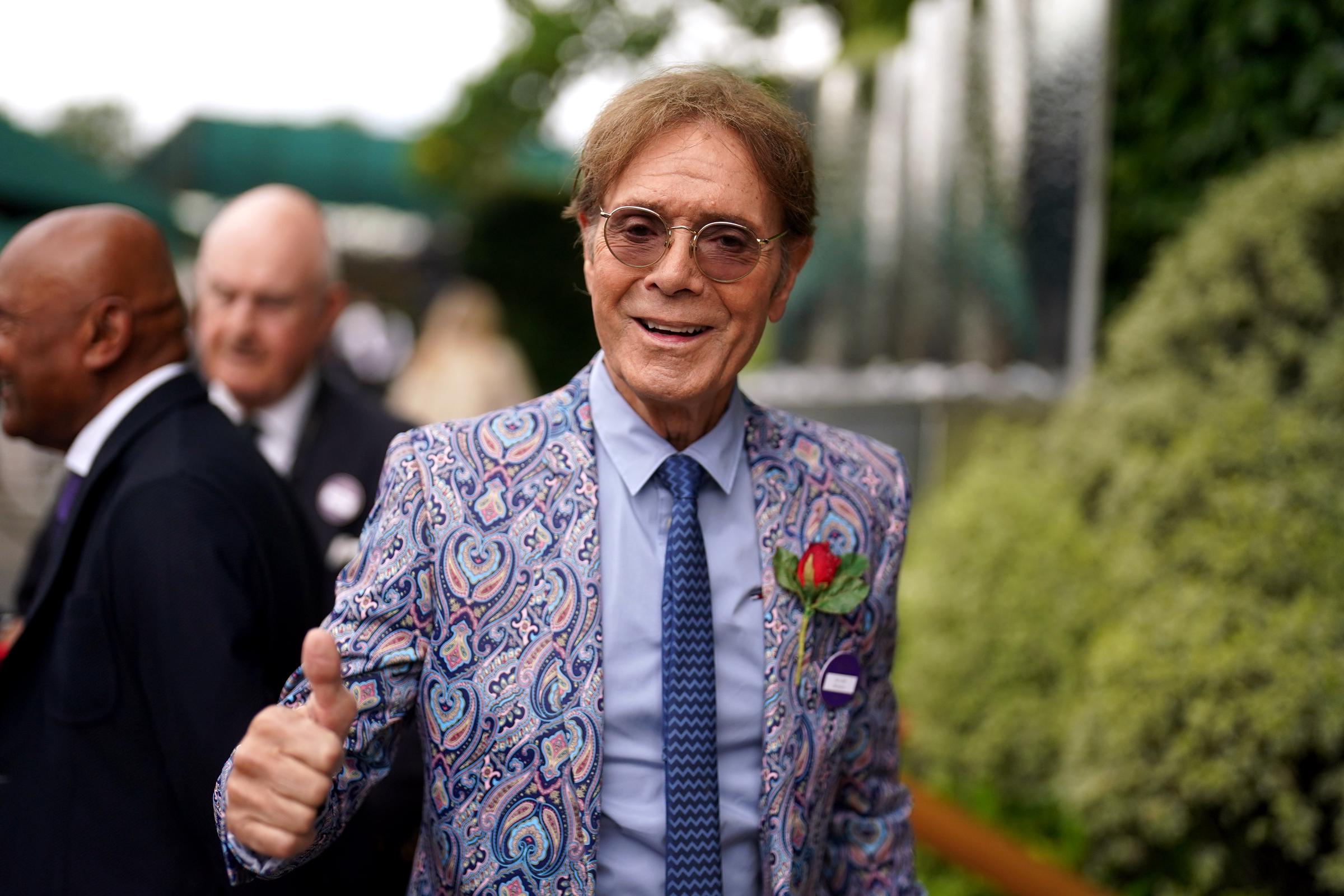 Sir Cliff Richard on Day 11 of the 2023 Wimbledon Championships on July 13 in London, England. | Source: Getty Images