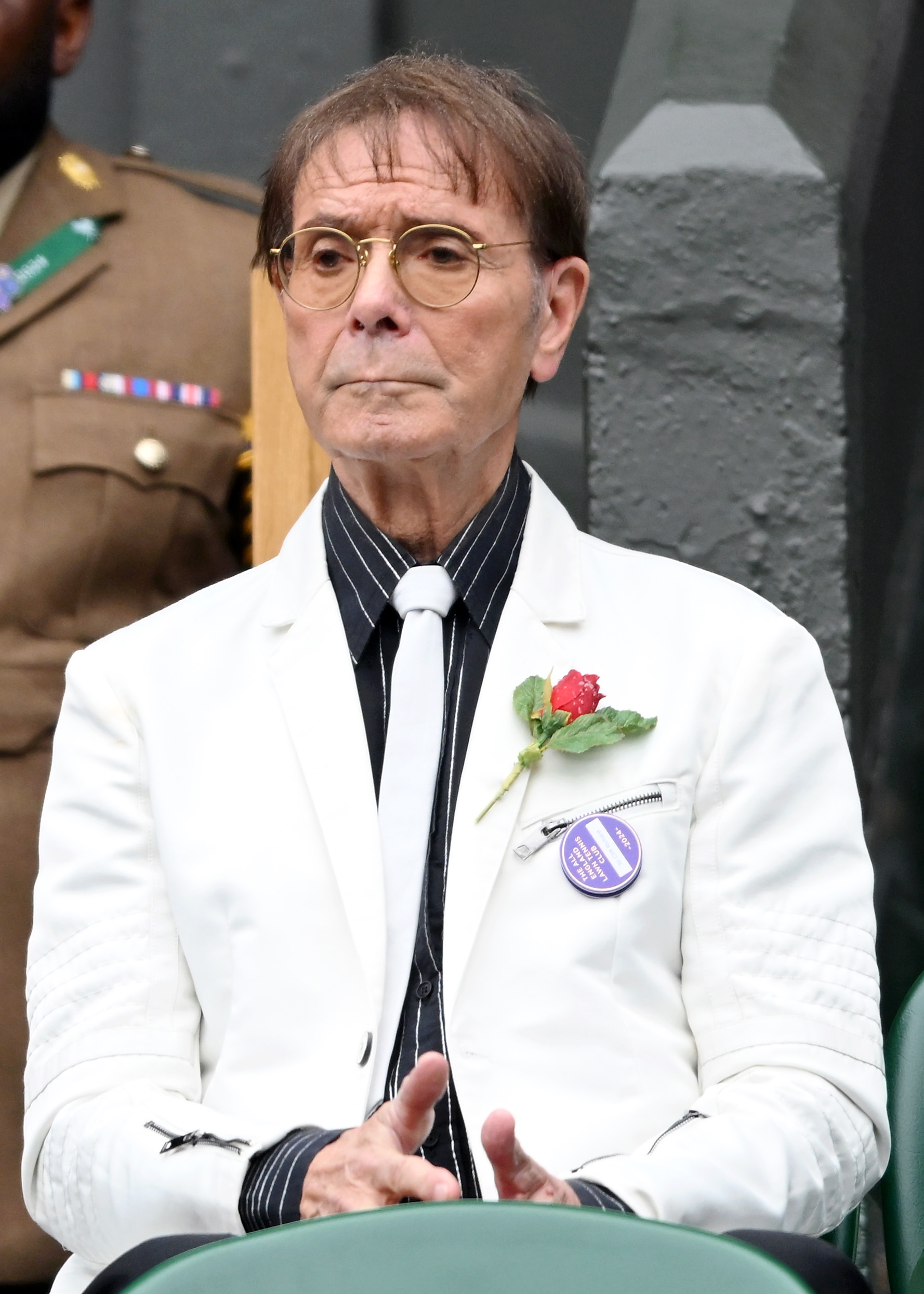 Sir Cliff Richard on Day 8 of the Wimbledon Tennis Championships on July 8, 2024, in London, England. | Source: Getty Images