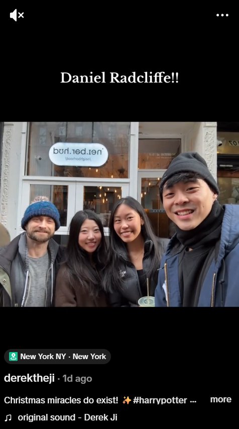 A screengrab of Derek Ji's video, shared on 14 December 2025. | Source: TikTok/derektheji