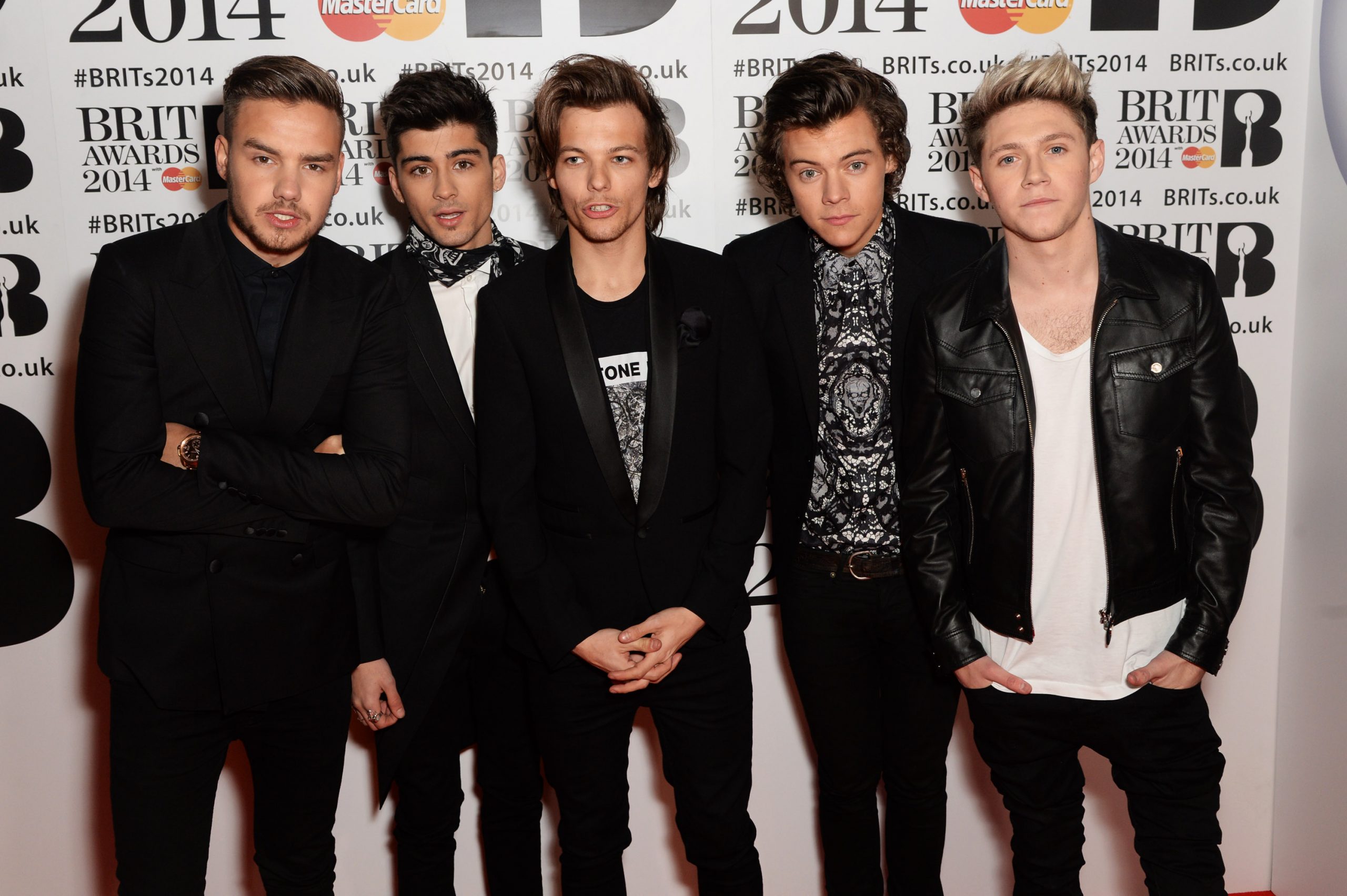 One Direction at The BRIT Awards 2014 on February 19 in London, England. | Source: Getty Images