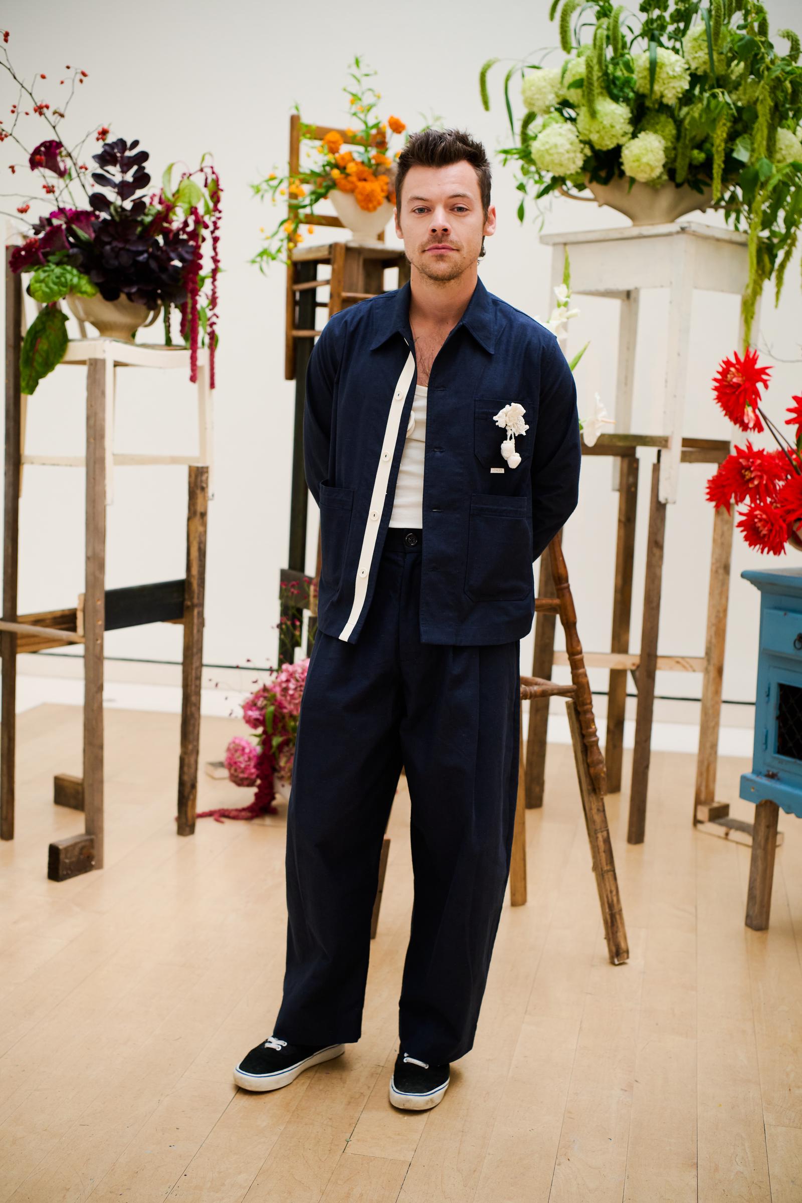 Harry Styles at S.S. Daley RTW Spring 2025 as part of London Ready to Wear Fashion Week on September 13, 2024, in England. | Source: Getty Images