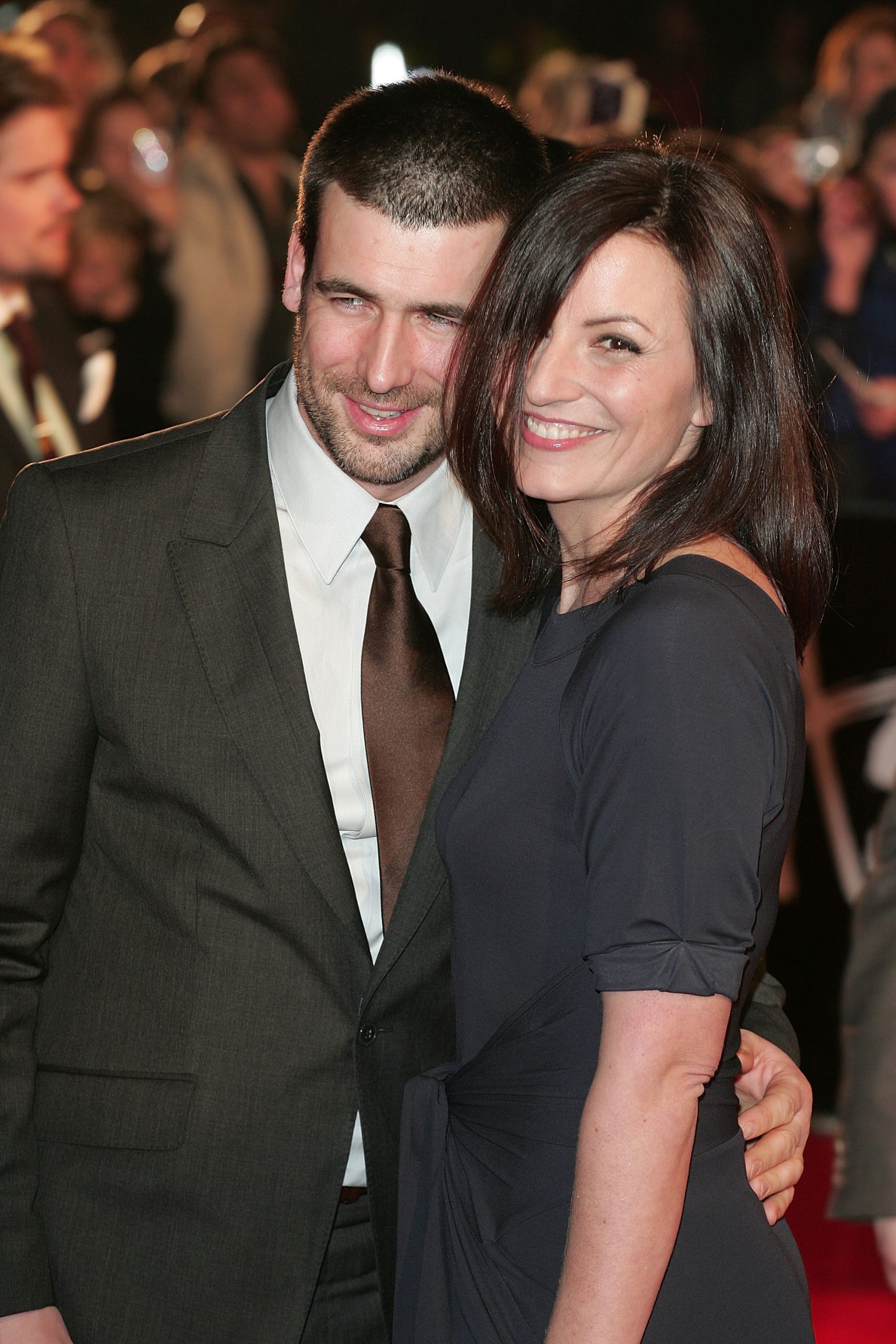 Davina McCall and Matthew Robertson attend the Brit Awards held at Earls Court on 20 February 2008 in London, England. | Source: Getty Images