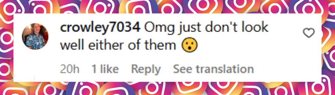 A netizen's comment about Kelly and Sharon Osbourne at a cocktail party hosted by Rebecca Vallance, dated November 26, 2025 | Source: Instagram/hellomagus