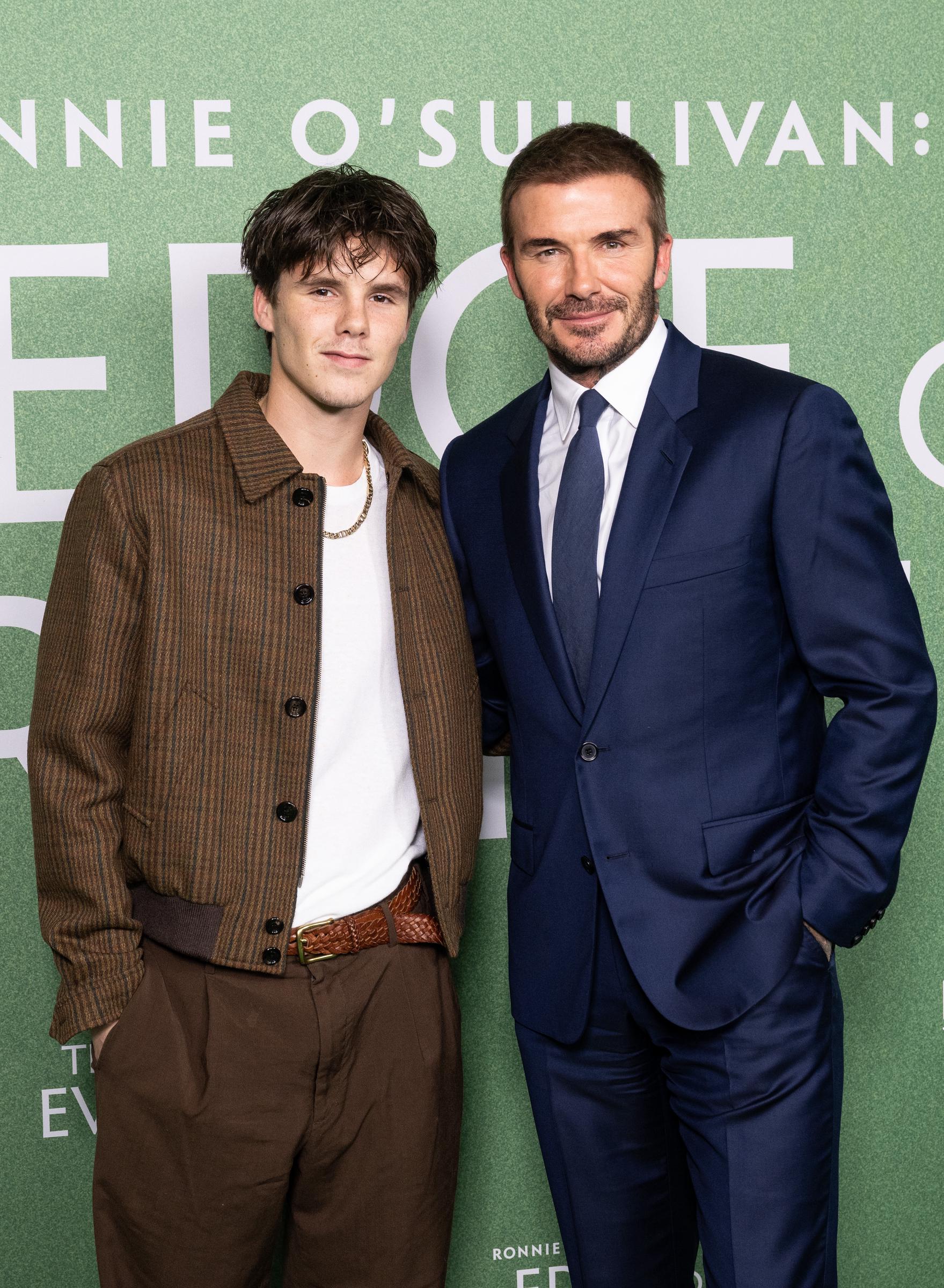 Cruz and Sir David Beckham at the 