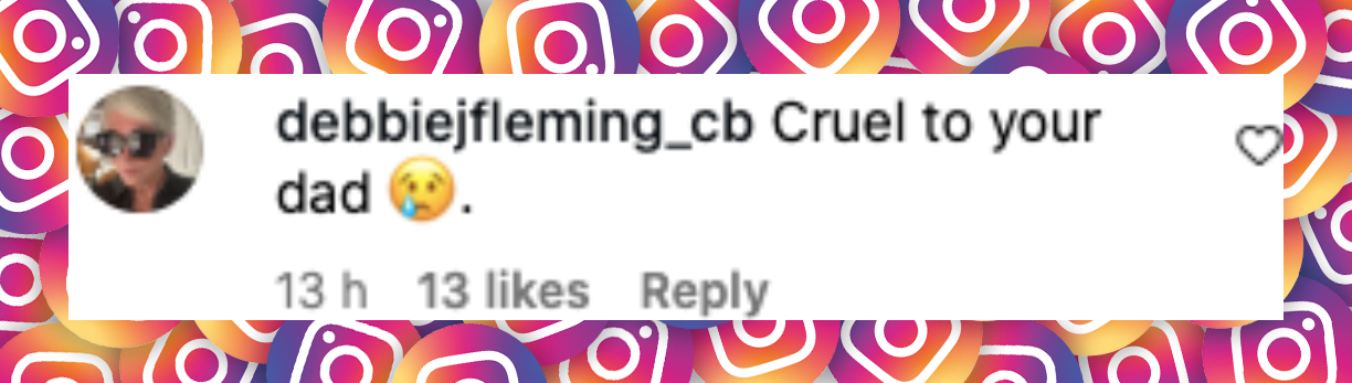 A netizen&rsquo;s comment about Brooklyn Peltz Beckham and Sir David Beckham, posted on July 1, 2025. | Source: Instagram/brooklynpeltzbeckham