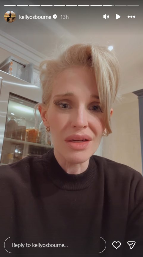 A screengrab of Kelly Osbourne's Stories post, dated on 10 December 2025. | Source: Instagram/kellyosbourne