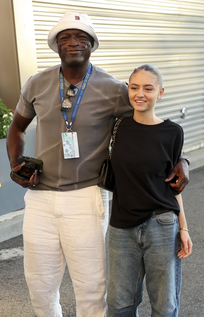 Seal and his daughter, Leni Klum, attend the 2022 US Open in Queens, New York, on August 31, 2022 | Source: Getty Images