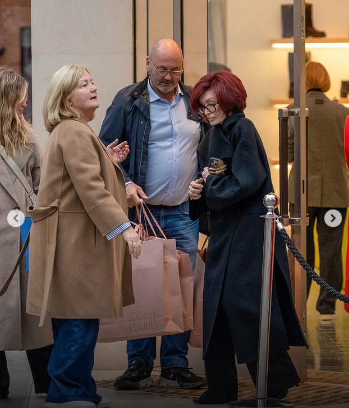 Sharon Osbourne steps out in public for the first time after her husband's funeral as seen in a post dated October 9, 2025 | Source: Instagram/TheDailyMail