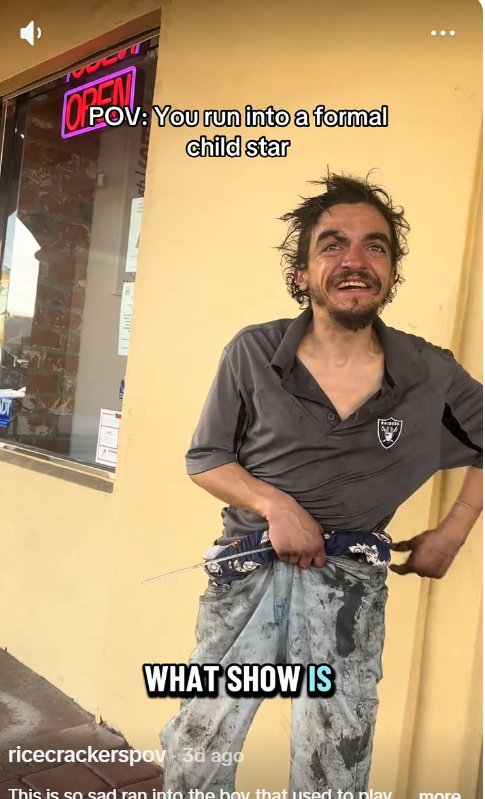 Tylor Chase is seen in California by a fan on Monday, 22 December 2025. | Source: TikTok/ricecrackerspov