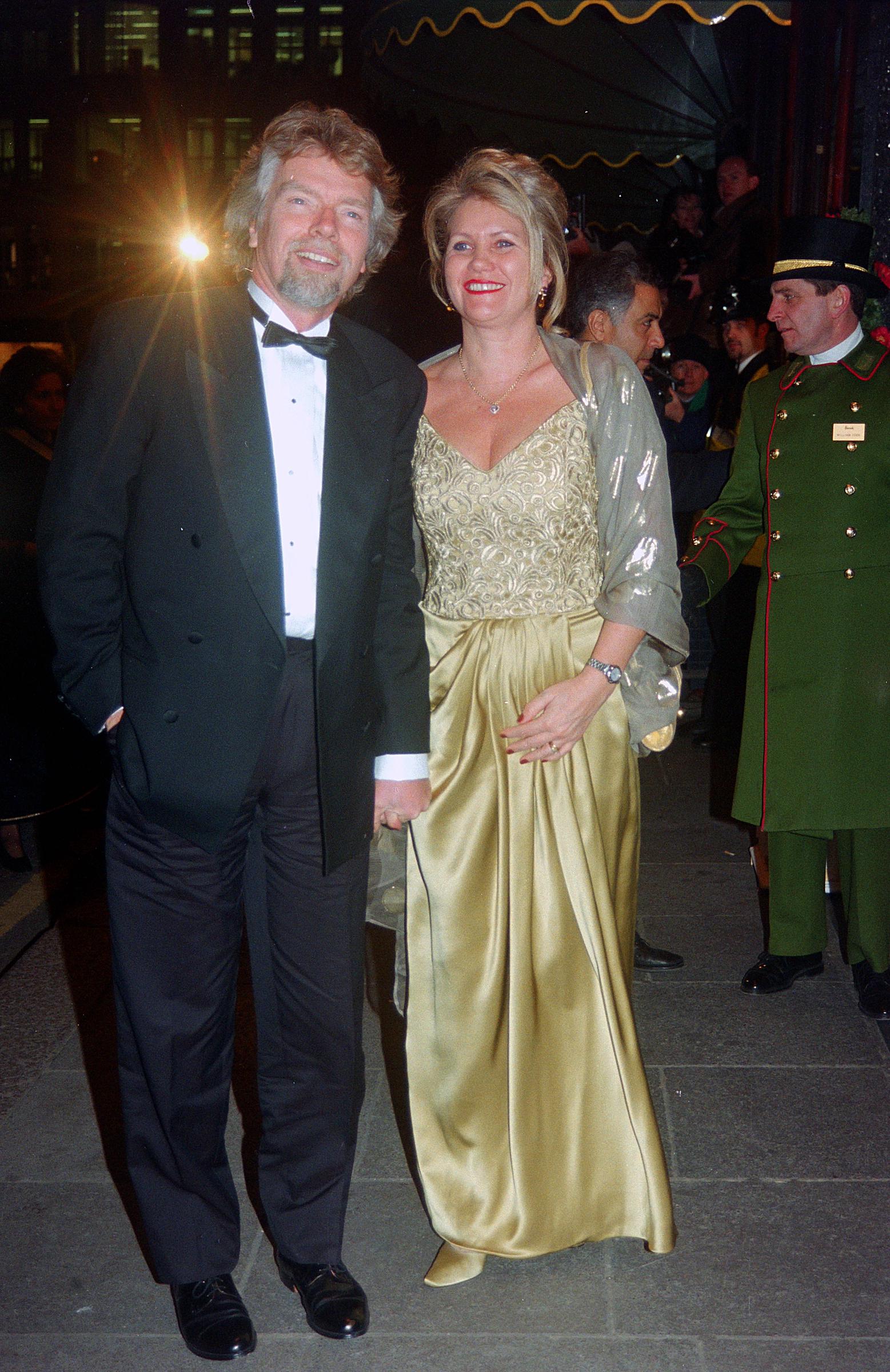 Richard Branson and Joan Templeman at a dinner in aid of Harefield Hospital's Heart Science Centre's Research Programme in 1996. | Source: Getty Images