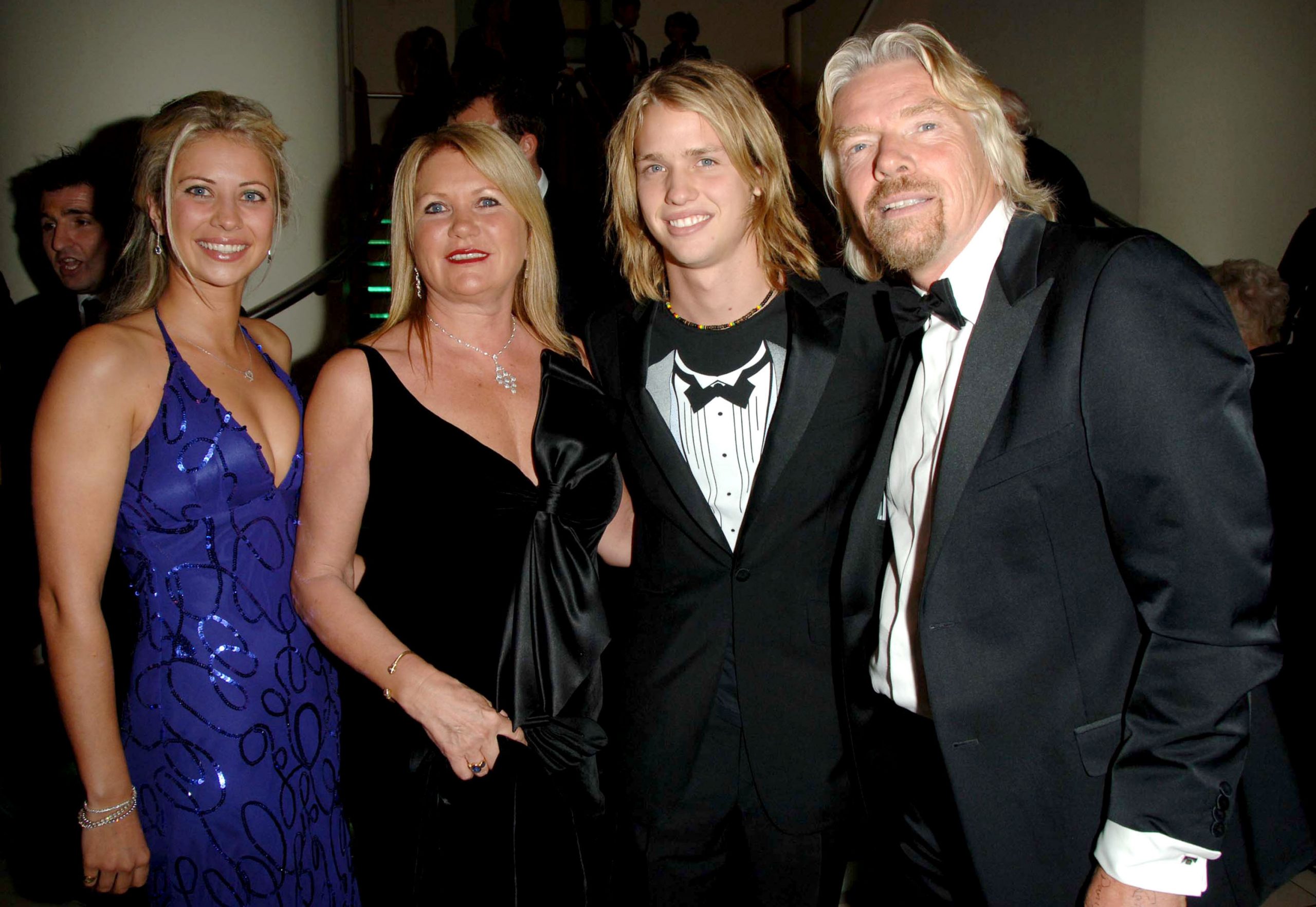 Holly Branson, Joan Templeman, Sam Branson and Richard Branson at the 