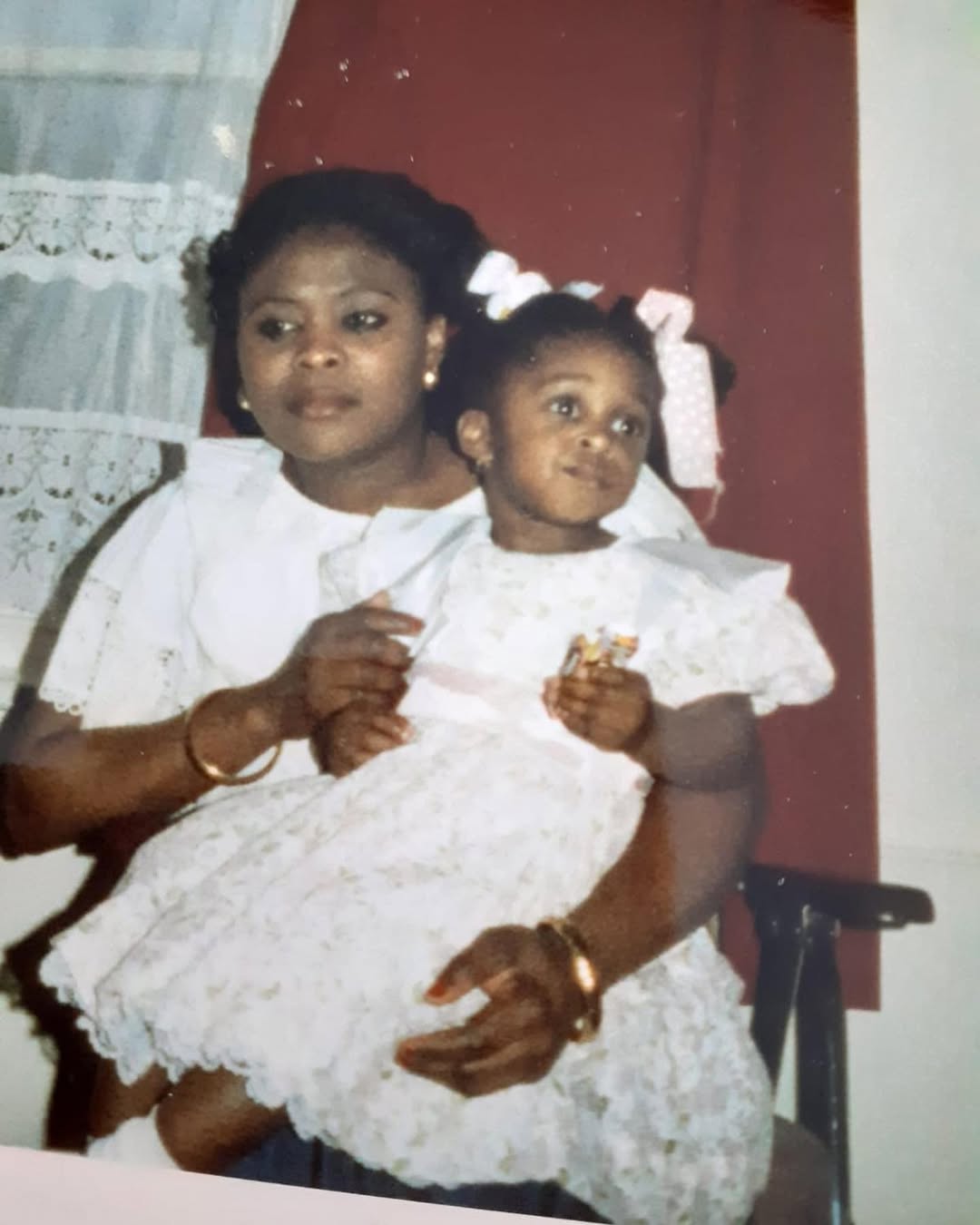 Throwback photo of Cynthia Erivo as a child with her mother, Edith Erivo, from a post dated May 11, 2025 | Source: Instagram/cynthiaerivo
