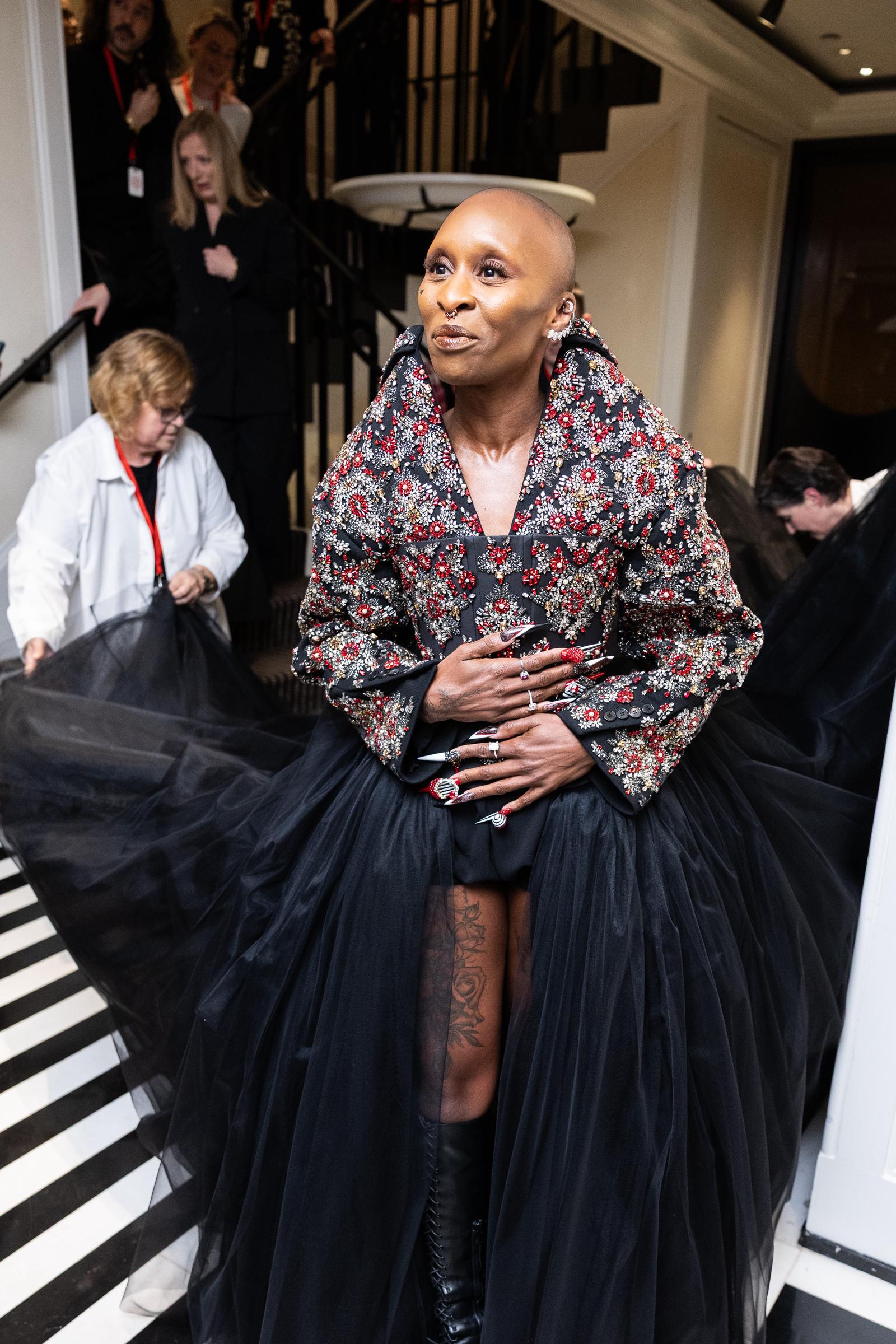 Cynthia Erivo at The Mark Hotel before the Met Gala 