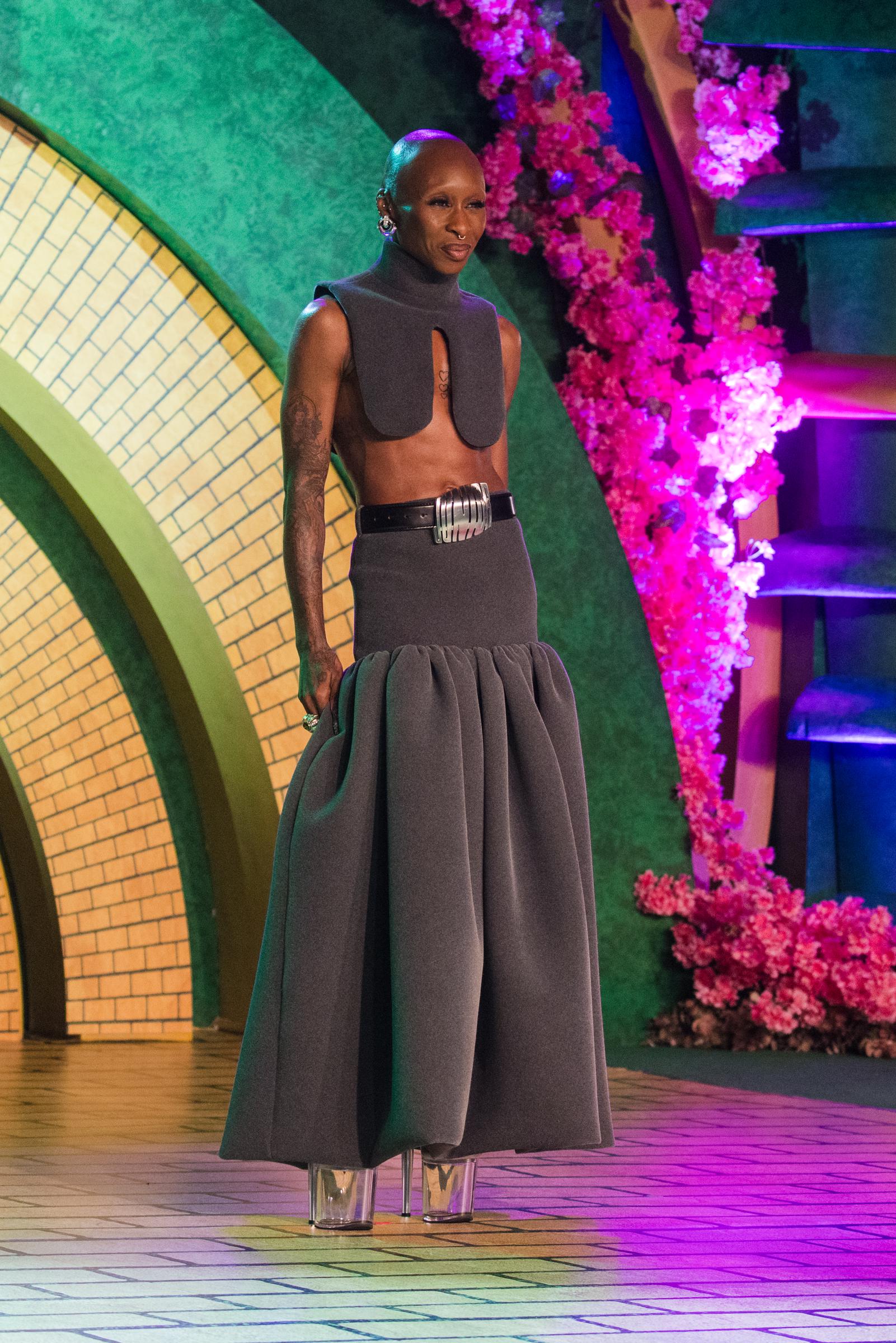 Cynthia Erivo during the red carpet for the movie 