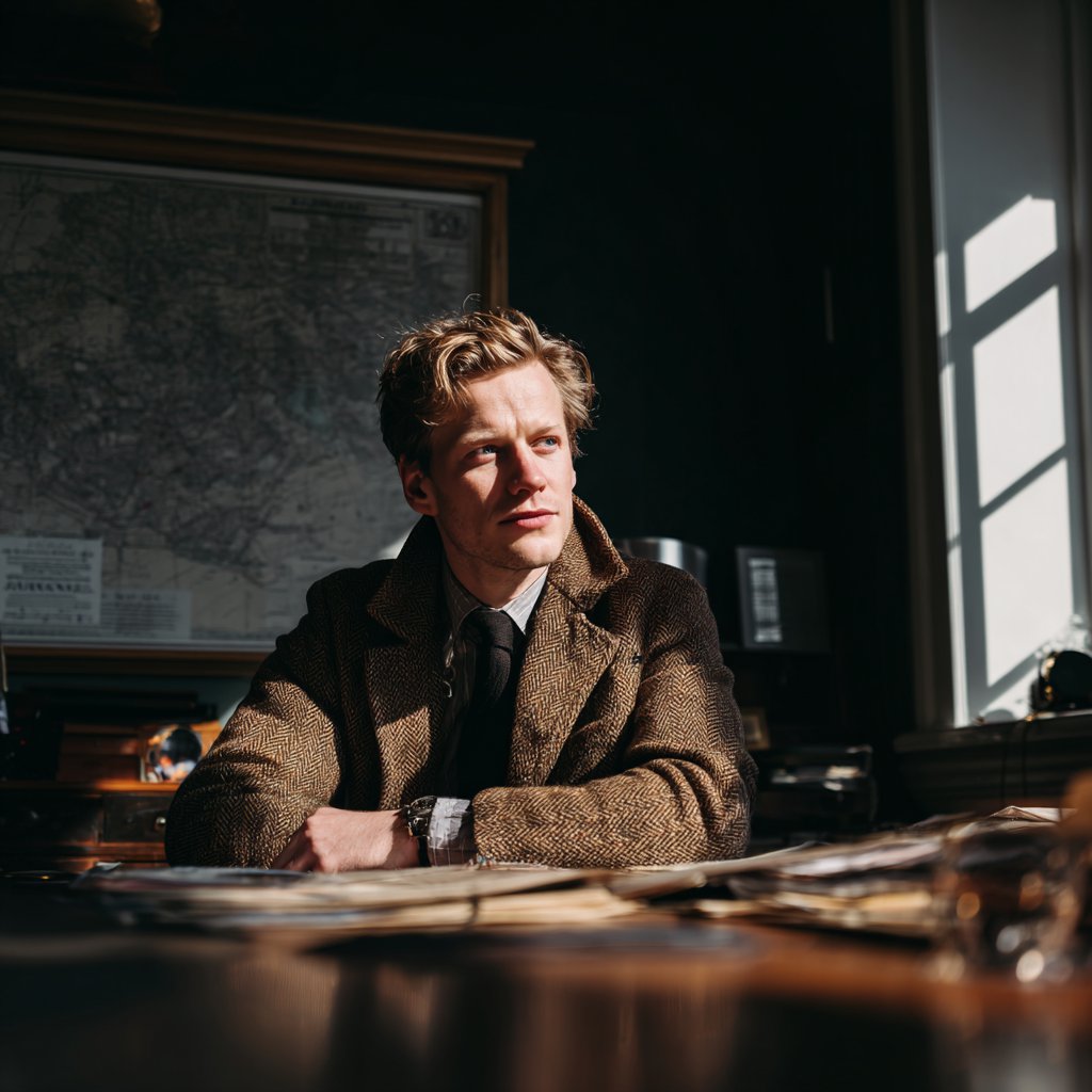 A man sitting at his desk | Source: Midjourney