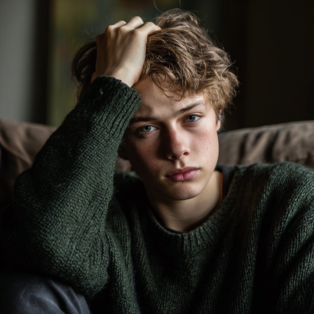 A frustrated teenage boy | Source: Midjourney