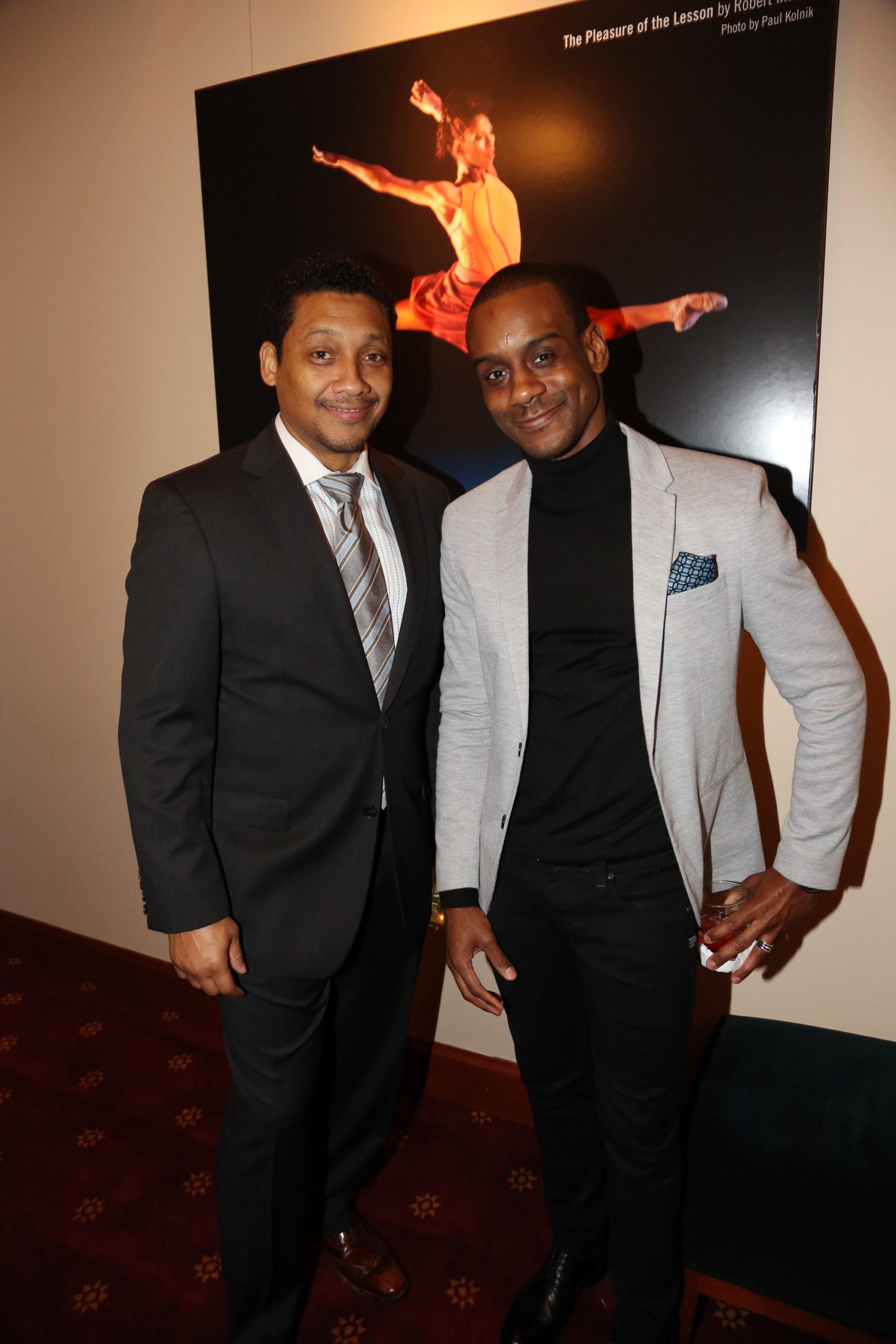 The actor and Alvin Ailey's Kirven Douthit-Boyd attend the Alvin Ailey American Dance Theater premiere of 