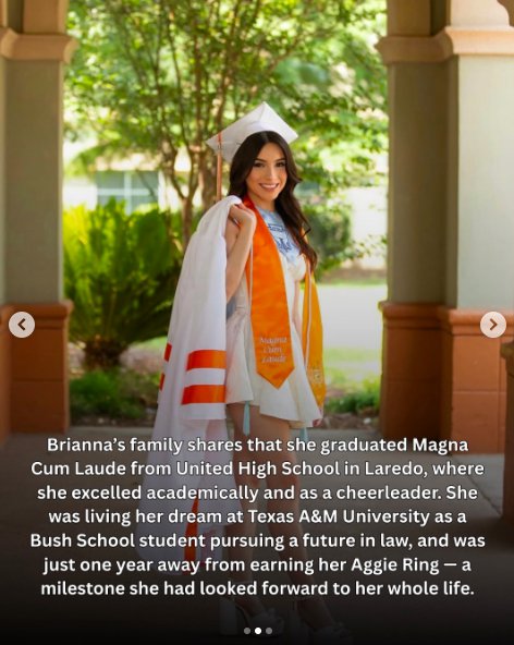Brianna Aguilera posing for the camera in her graduation attire. | Source: Instagram/aggiechicks