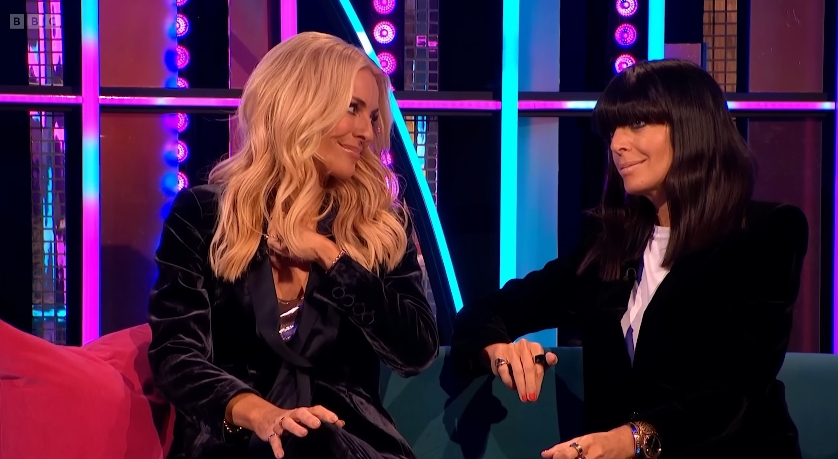 Tess Daly and Claudia Winkleman during their