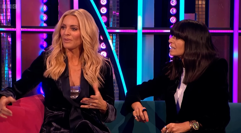 Tess Daly and Claudia Winkleman during their