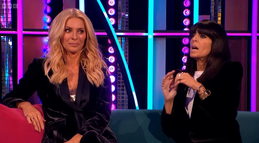 Tess Daly and Claudia Winkleman during their