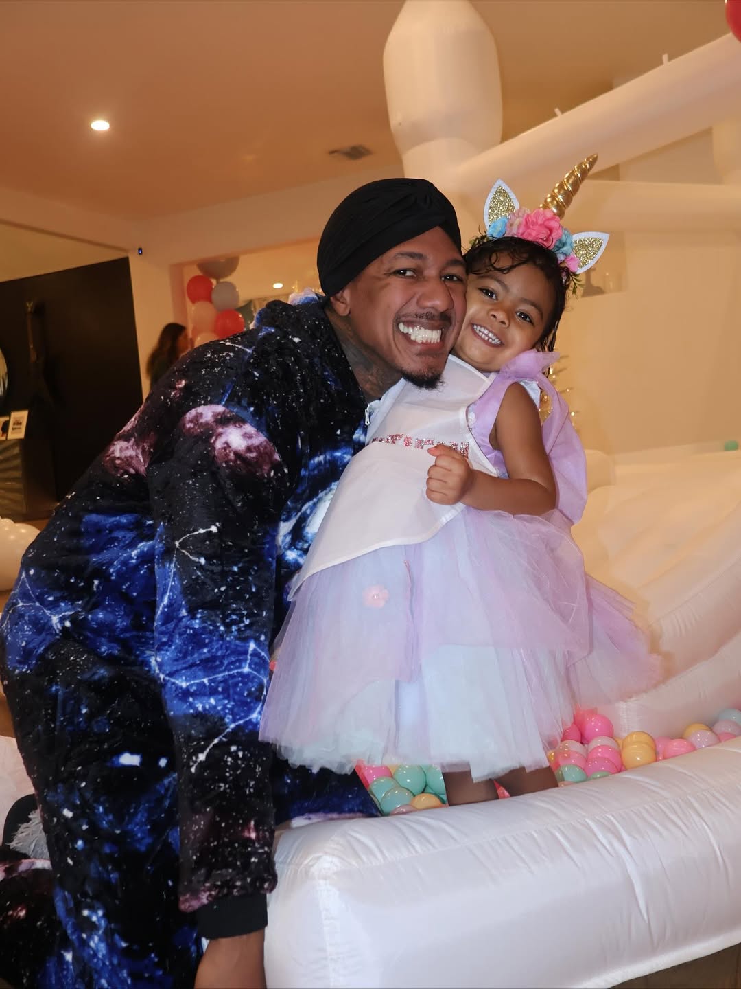 Nick Cannon is in a birthday costume with his daughter Beautiful from a post dated November 17, 2025. | Source: Instagram/nickcannon